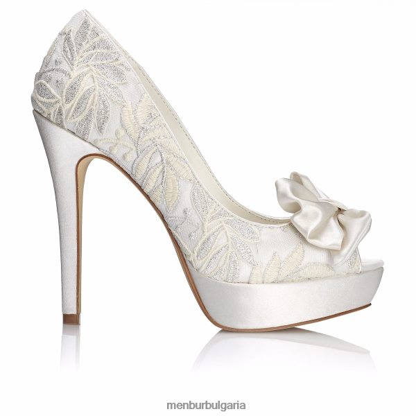 булчинска обувка Menbur флора бяло Жени 086RR42444