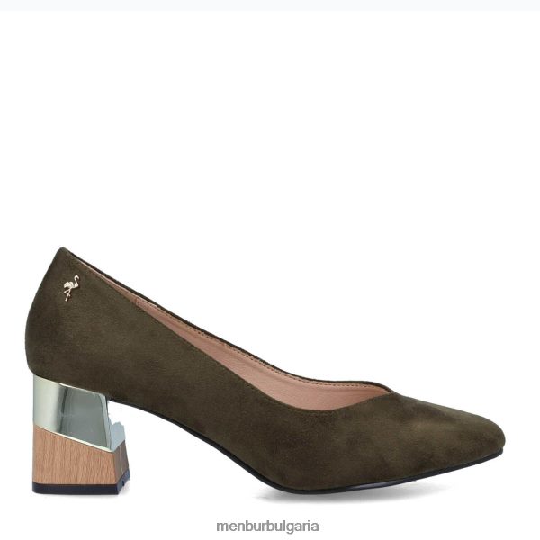 ежедневни шик обувки Menbur капрон зелено Жени 086RR43393