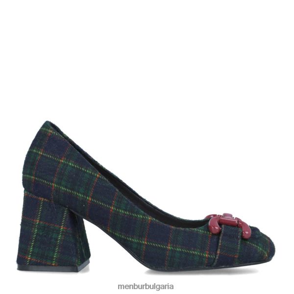 средни и ниски токчета Menbur морганита тъмно синьо Жени 086RR41634