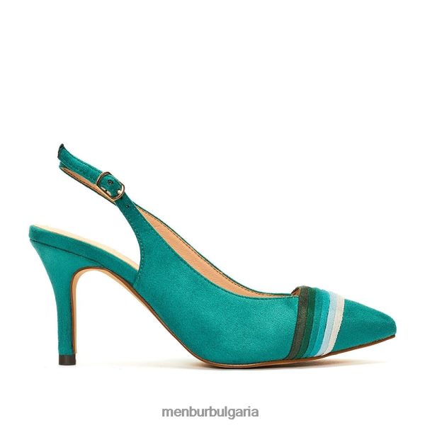 средни и ниски токчета Menbur тутино зелено Жени 086RR41912