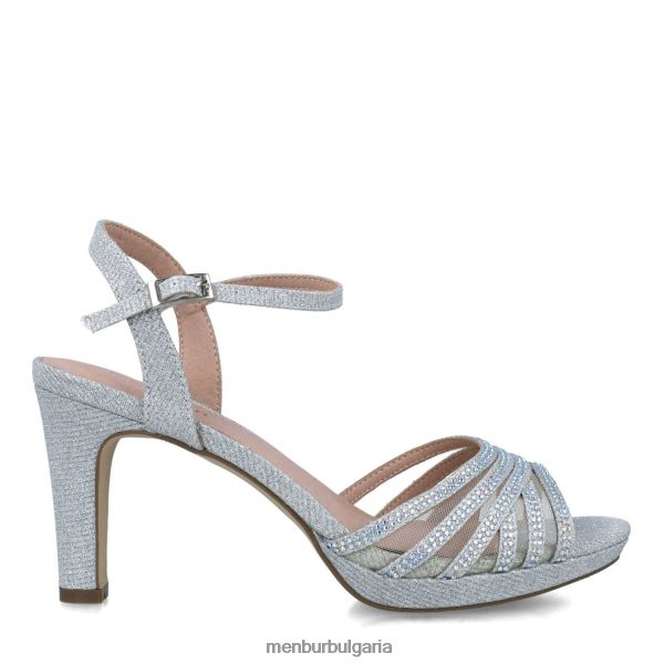 средни и ниски токчета Menbur гошенита сребро Жени 086RR45644