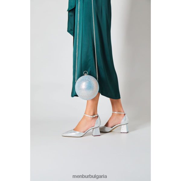 средни и ниски токчета Menbur флуорита сребро Жени 086RR45694