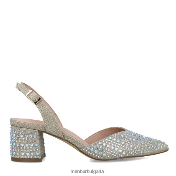 средни и ниски токчета Menbur нете злато Жени 086RR45751