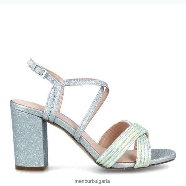 средни и ниски токчета Menbur торински сребро Жени 086RR45890