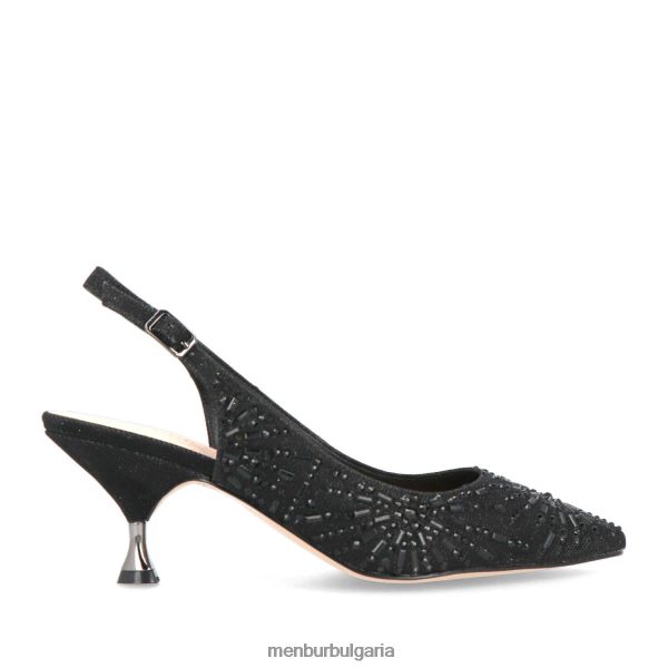 средни и ниски токчета Menbur солбиат 2 черен Жени 086RR42155