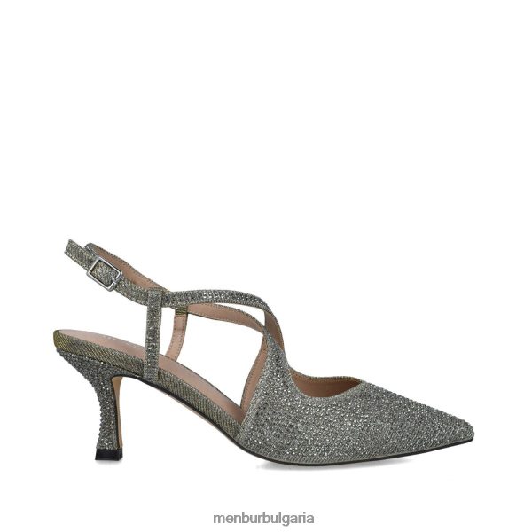 средни и ниски токчета Menbur corvus сиво Жени 086RR45574