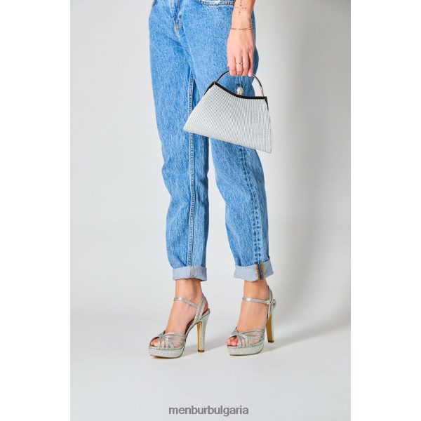 високи токчета Menbur cornalina сребро Жени 086RR43847